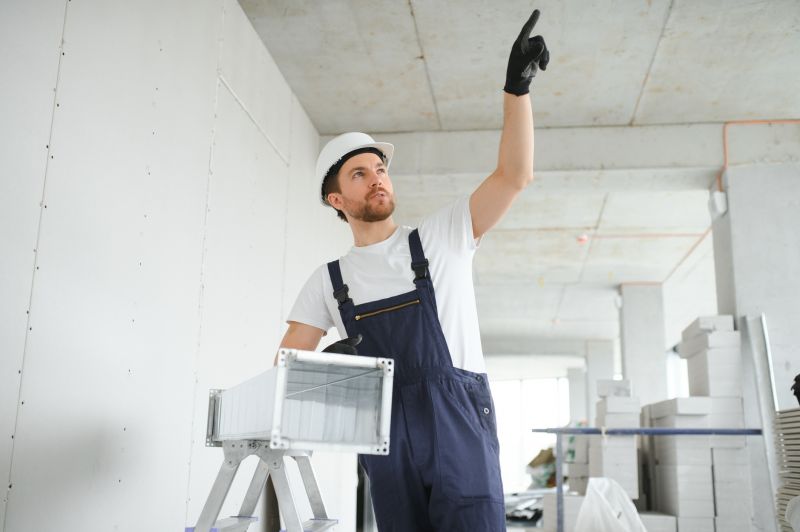 Technicians Working on Roofs